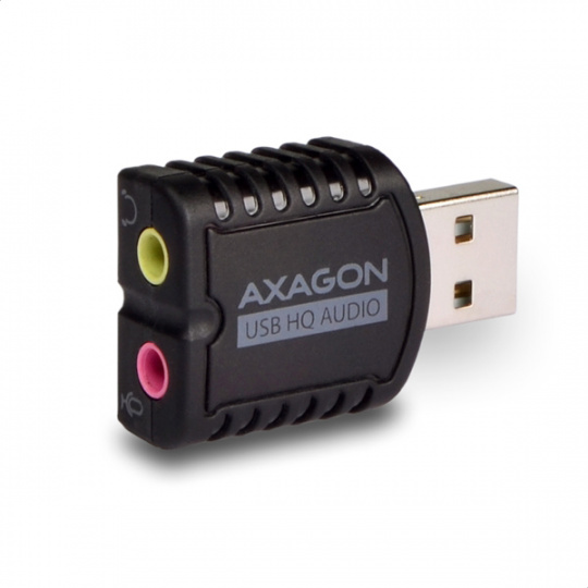Zvuková karta AXAGON ADA-17, USB 2.0, externí zvuková karta HQ MINI, 96kHz/24-bit stereo, vstup USB-A