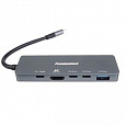 PremiumCord USB-C na 4K@60Hz HDMI + 10G USB3.2 A + 10G 2x USB-C + PD(power delivery) adaptér