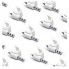 DATACOM Kabelová příchytka (4mm) bílá 100ks