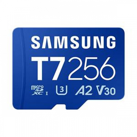 Samsung T7/Micro SDXC/256GB/UHS-I U3 / Class 10/Modrá + Adaptér Samsung T7/Micro SDXC/256GB/UHS-I U3 / Class 10/Modrá + Adaptér