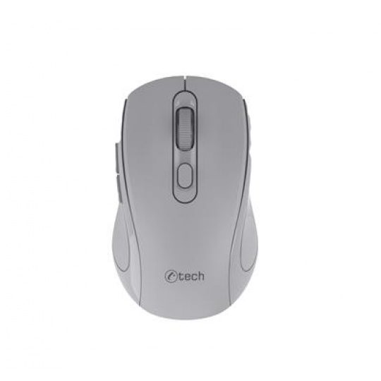 Myš C-TECH WLM-12, BT5.0 + 2,4GHz, šedá