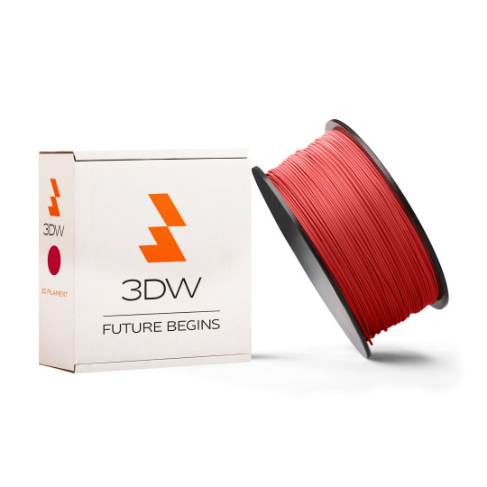 3DW - ABS filament 1,75mm červená, 0,5 kg,tisk 220-250°C