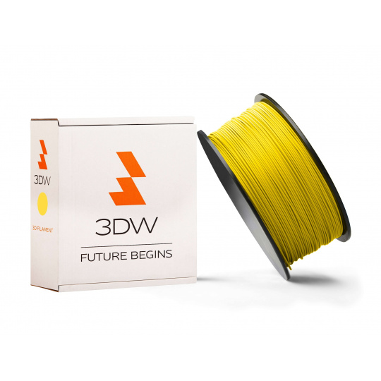 3DW - PLA filament 1,75mm žlutá, 1kg, tisk 190-210°C