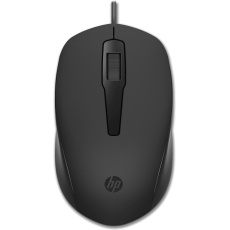 HP 150 Mouse/Kancelářská/Optická/Drátová USB/Černá