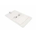 AAIREN AiTab Leather Case 2 with USB Keyboard 8" WHITE (CZ/SK/DE/UK/US.. layout)
