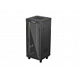 19" VOLNĚ STOJÍCÍ RACKOVÁ SKŘÍŇ 27U/600X600 (FLAT PACK) S PROSKLENÝMI DVEŘMI LCD ČERNÁ LANBERG V2