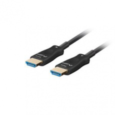 LANBERG KABEL HDMI M/M V2.1 50M OPTICKÝ ČERNÝ AOC