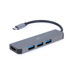 Gembird USB-C 2v1 multiport hub + HDMI