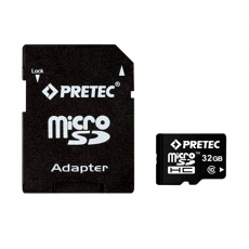 Pretec MicroSDHC 32 GB CLASS 10 + SD adaptér Pretec MicroSDHC 32 GB CLASS 10 + SD adaptér