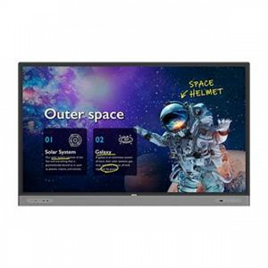 BenQ LCD RM7505 75" IPS Touch/3840×2160/1500:1/8ms/450 nits/HDMI/VGA/USB/SPDIF/RS-232/RJ-45/Repro
