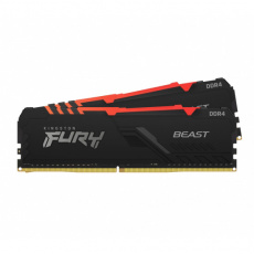 Kingston FURY Beast/DDR4/64GB/2666MHz/CL16/2x32GB/RGB/Black