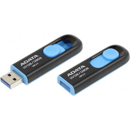 ADATA UV128/128GB/40MBps/USB 3.0/Modrá
