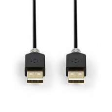 Nedis CCBW60000AT20 - USB 2.0 kabel | A Zástrčka - A Zástrčka | 2 m | Antracit Nedis CCBW60000AT20 - USB 2.0 kabel | A Zástrčka - A Zástrčka | 2 m | Antracit