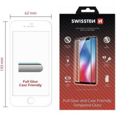 SWISSTEN OCHRANNÉ SKLO CASE FRIENDLY APPLE IPHONE 7/8 BÍLÉ