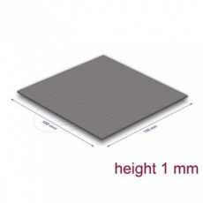 Delock Tepelně vodivá podložka 100 x 100 x 1 mm pro moduly M.2 3,2 W/mK - nízký únik oleje Delock Tepelně vodivá podložka 100 x 100 x 1 mm pro moduly M.2 3,2 W/mK - nízký únik oleje