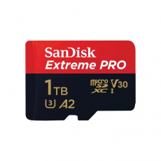 SanDisk Extreme PRO/micro SDXC/1TB/200MBps/UHS-I U3 / Class 10/+ Adaptér