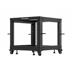 LANBERG OTEVŘENÝ RACK 9U 19" 600X600-1100 NASTAVITELNÝ ČERNÝ