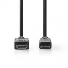 Nedis CVGB34500BK20 - Kabel High Speed HDMI™ s Ethernetem | HDMI Konektor - HDMI Mini Konektor | 2 m | Černá barva Nedis CVGB34500BK20 - Kabel High Speed HDMI™ s Ethernetem | HDMI Konektor - HDMI Mini Konektor | 2 m | Černá barva