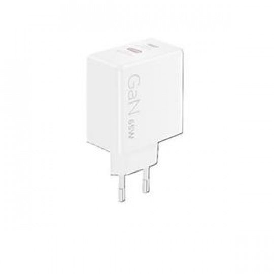 Lenovo Dual USB-C 65W GaN Charger - duální nabíječka 2x USB-C, 45W + 18W, bílá