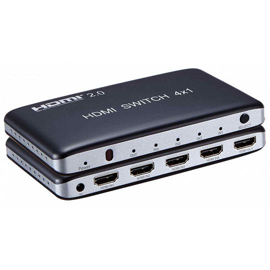 PremiumCord HDMI switch 4:1, plastový,dálkové ovl. PremiumCord HDMI switch 4:1, plastový,dálkové ovl.