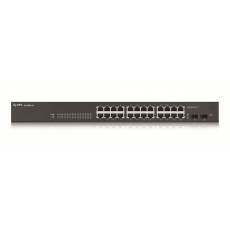 ZYXEL 24xGb 2xSFP fanless rack web sw.GS1900-24 v2