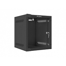 LANBERG RACKOVÁ SKŘÍŇ 10" PRO MONTÁŽ NA STĚNU 6U/280X310 (FLAT PACK) S PROSKLENÝMI DVEŘMI ČERNÁ
