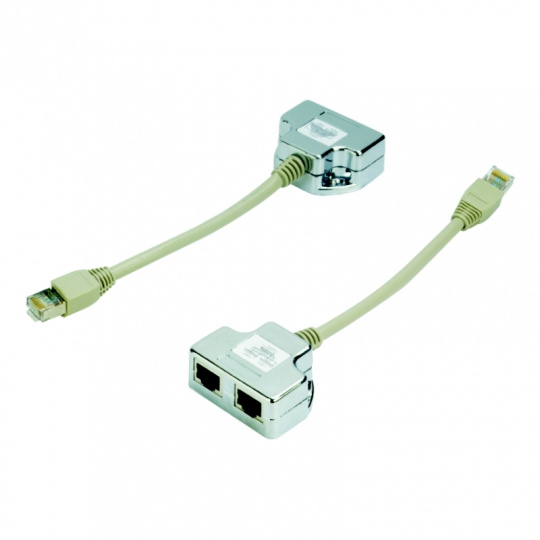 DATACOM "Y" adaptér STP CAT5E PC / PC+TEL