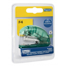 Rapid mini sešívačka Colour´Ice F4, 10 listů, blistr, ledově zelená Rapid mini sešívačka Colour´Ice F4, 10 listů, blistr, ledově zelená