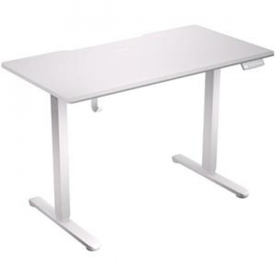 Endorfy Atlas S Electric bílý,Herní stůl, motorizovaný, výškově stavitelný, cable management, 114×60cm,nosnost 50kg,bílá