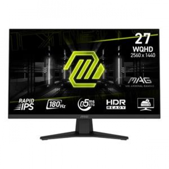 MSI Gaming monitor MAG 274QF X24 27" Rapid IPS/2560x1440 WQHD/240Hz/0,5ms/2xHDMI/DP/černá