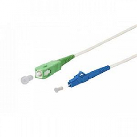 OPTIX SC/APC-LC/UPC patchcord arm. bílý 9/125 5m 3mm B3 LSZH simplex OPTIX SC/APC-LC/UPC patchcord arm. bílý 9/125 5m 3mm B3 LSZH simplex