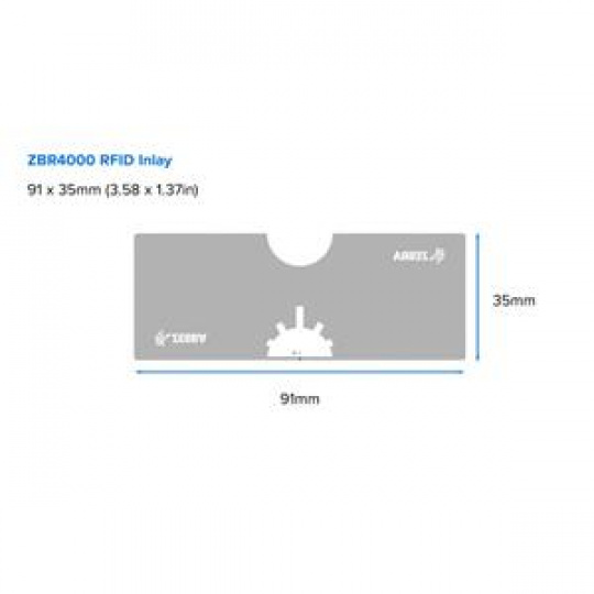Zebra RFID, Label, Paper, 102 x 152mm; ZBR4000 / UCODE 8, Thermal Transfer, Z-Select 2000T, Coated, Permanent Adhesive, 76.2mm Cor Zebra RFID, Label, Paper, 102 x 152mm; ZBR4000 / UCODE 8, Thermal Transfer, Z-Select 2000T, Coated, Permanent Adhesive, 76.2mm Cor