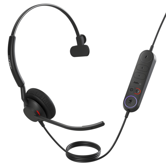 Jabra Engage 40 (Inline Link)/Mono/ANC/USB-C/Drát/MS/Černá