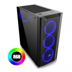 EVOLVEO Ptero Q1, case ATX , x RGB Rainbow Ring 120mm ventilátory , 2x 2,5 " SSD