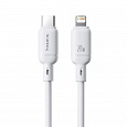 Baseus Rychlonabíjecí kabel Silky USB-C/Lightning 1m 20W bílý