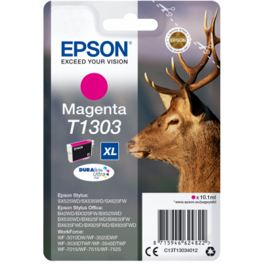 Epson Singlepack Magenta T1303 DURABrite Ultra Ink