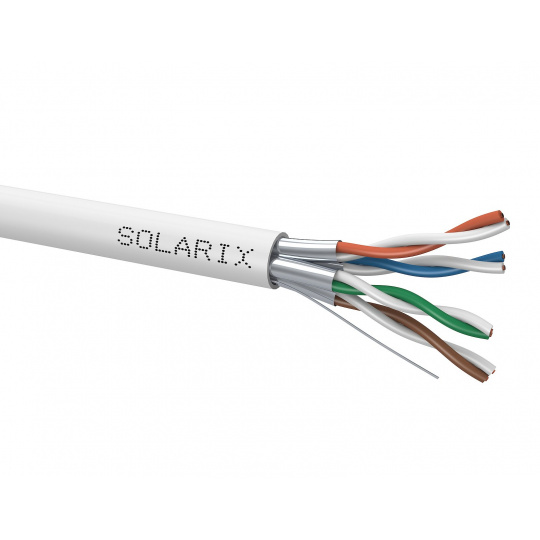 Kabel Solarix STP kabel Cat 6A drát 500m LSOH - cívka
