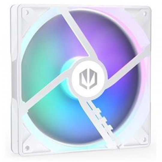 Endorfy Stratus 140 White PWM ARGB, Ventilátor, 140mm, FDB ložiško, výška 25mm, PWM, 12V, ARGB LED, bílý