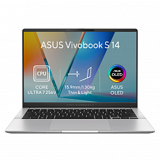 ASUS Vivobook S14/S5406SAL-OLED329WZ/U7-256V/14"/WUXGA/16GB/512GB/Intel int/W11H/Silver/2R ASUS Vivobook S14/S5406SAL-OLED329WZ/U7-256V/14"/WUXGA/16GB/512GB/Intel int/W11H/Silver/2R