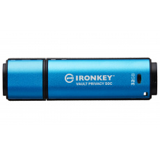 Kingston Ironkey Vault Privacy 50C/32GB/USB 3.2/USB-C/Modrá