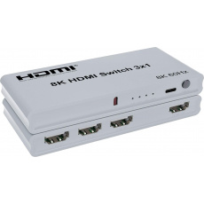 PremiumCord HDMI switch 3:1 s dálkovým ovladačem