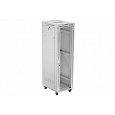 19" VOLNĚ STOJÍCÍ RACKOVÁ SKŘÍŇ 42U 600X800 ŠEDÉ SKLENĚNÉ DVEŘE LCD LANBERG (FLAT PACK) V2