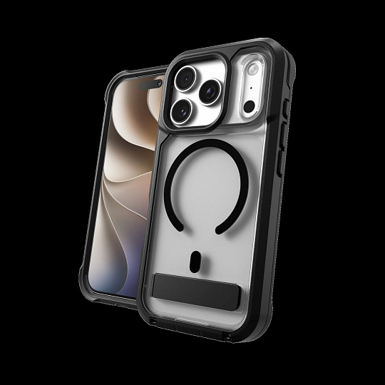 Case Rainier Snap Kickstand Apple iPhone 18 Pro Max / 17 Pro Max - Black Case Rainier Snap Kickstand Apple iPhone 18 Pro Max / 17 Pro Max - Black
