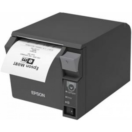 Epson pokladní termotiskárna TM-T70II, tmavá, serial+USB, zdroj