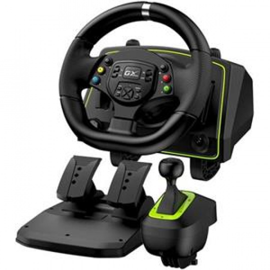 Genius GX Gaming SpeedMaster X2, Volant, pedály, řadicí páka, pro PC, PS3, PS4, PS5*, Xbox One, Xbox Series X a Xbox 360