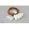 Akasa - 4-pin CPU Molex na 4 x 3-pin fan