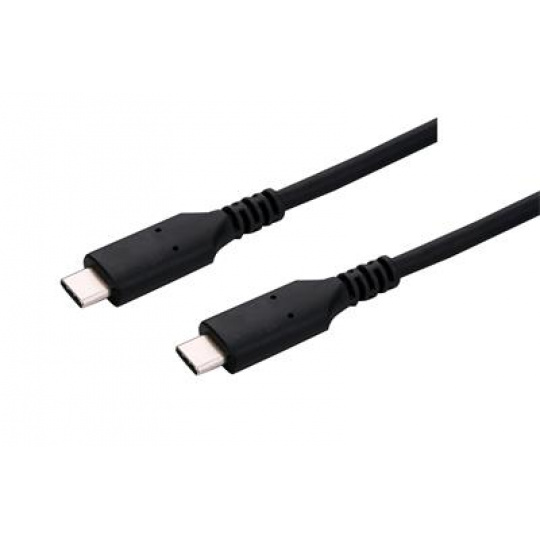 Kabel C-TECH USB 4.0, Type-C (CM/CM), PD 100W, 40Gbps, 0,5m, černý