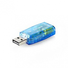 Nedis USCR10051BU - Zvuková Karta | 3D zvuk 5.1 | USB 2.0 | Dvojitý Konektor 3,5 mm Nedis USCR10051BU - Zvuková Karta | 3D zvuk 5.1 | USB 2.0 | Dvojitý Konektor 3,5 mm