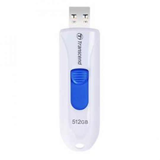 Transcend 512GB JetFlash 790W, USB 3.0 (3.1 Gen 1) flash disk, bílo/modrý
