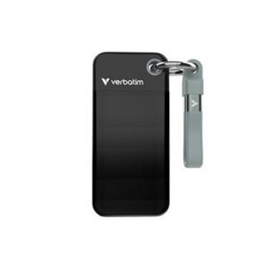 VERBATIM Pocket SSD 1TB, USB-C 3.2 Gen 2, černá/šedá VERBATIM Pocket SSD 1TB, USB-C 3.2 Gen 2, černá/šedá